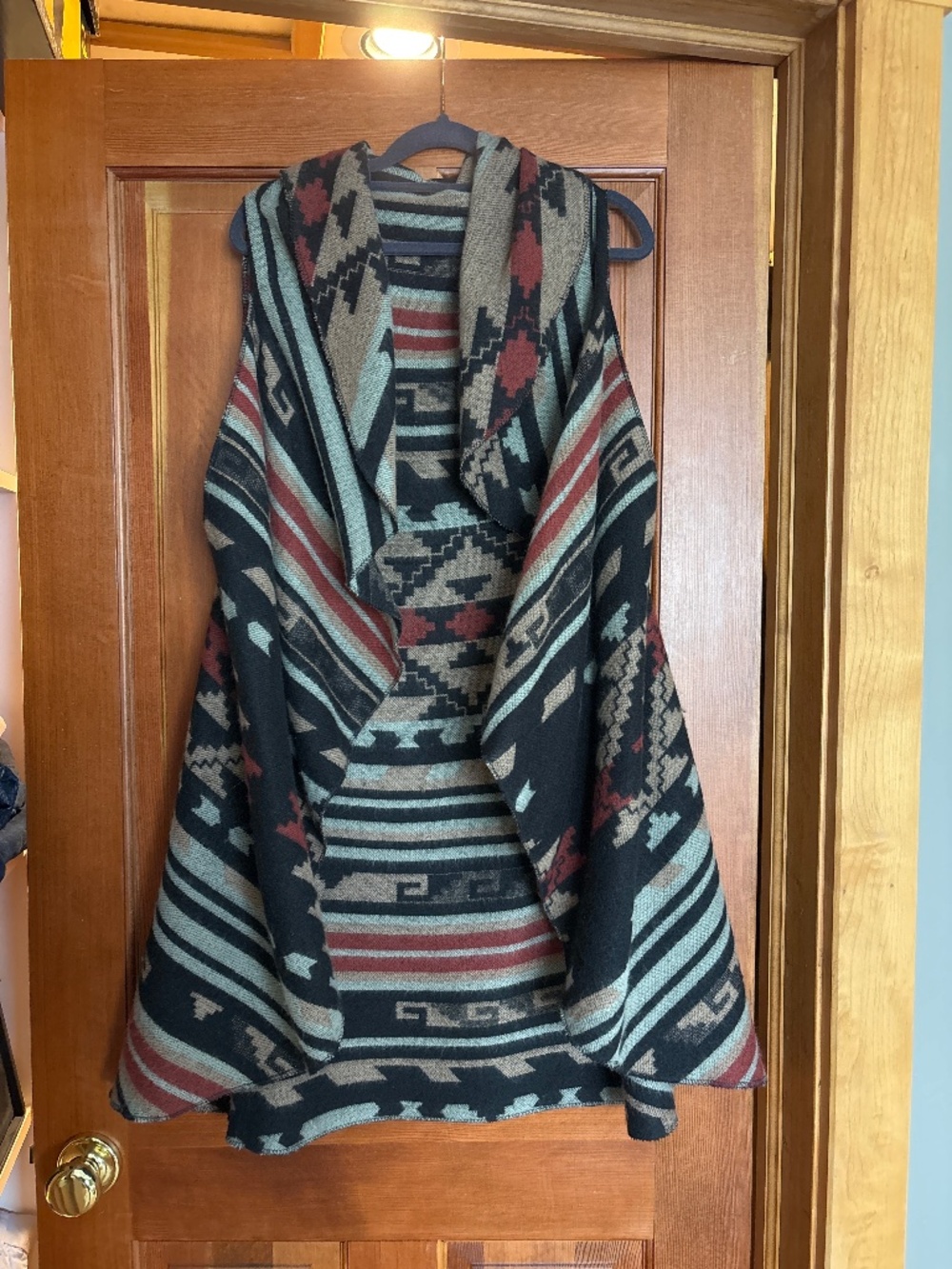 Western-style long vest